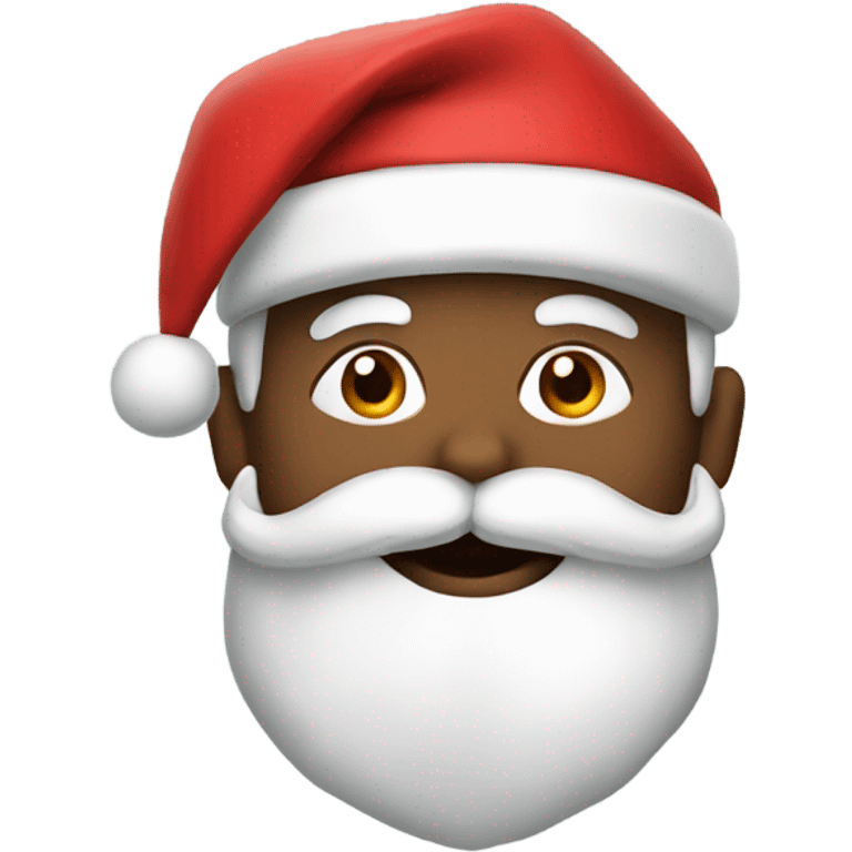 santa wearing a bow emoji