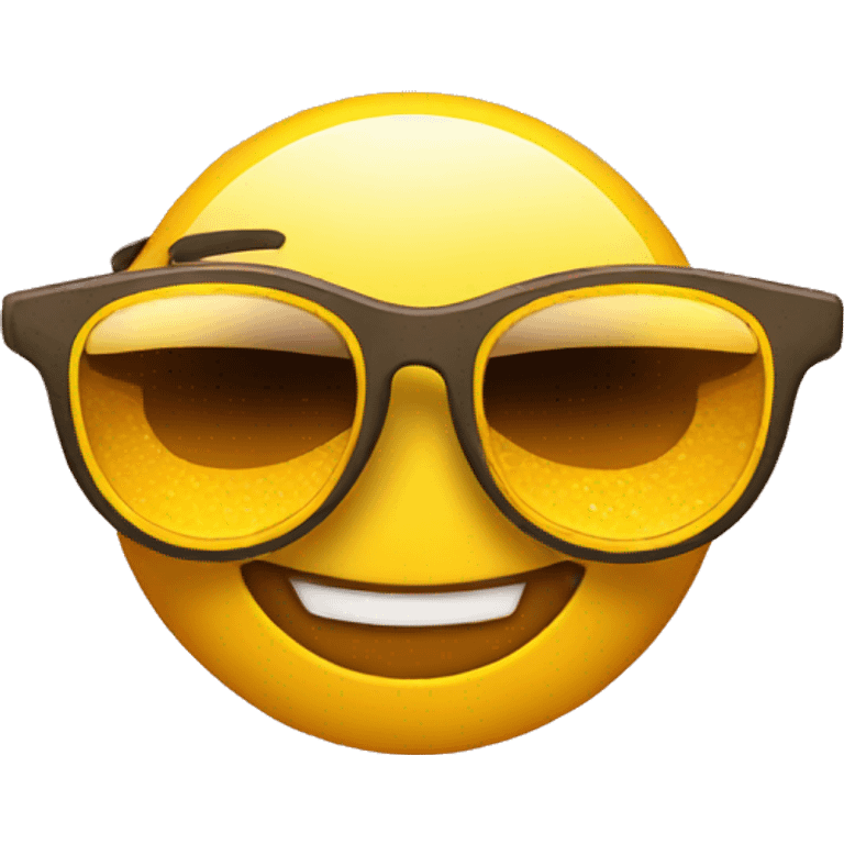 a yellow emoji with sun glasses the emoji says very cool emoji