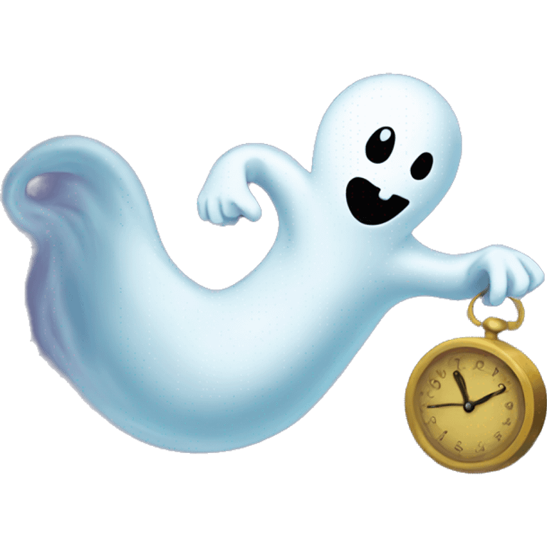 ghost stealing time emoji