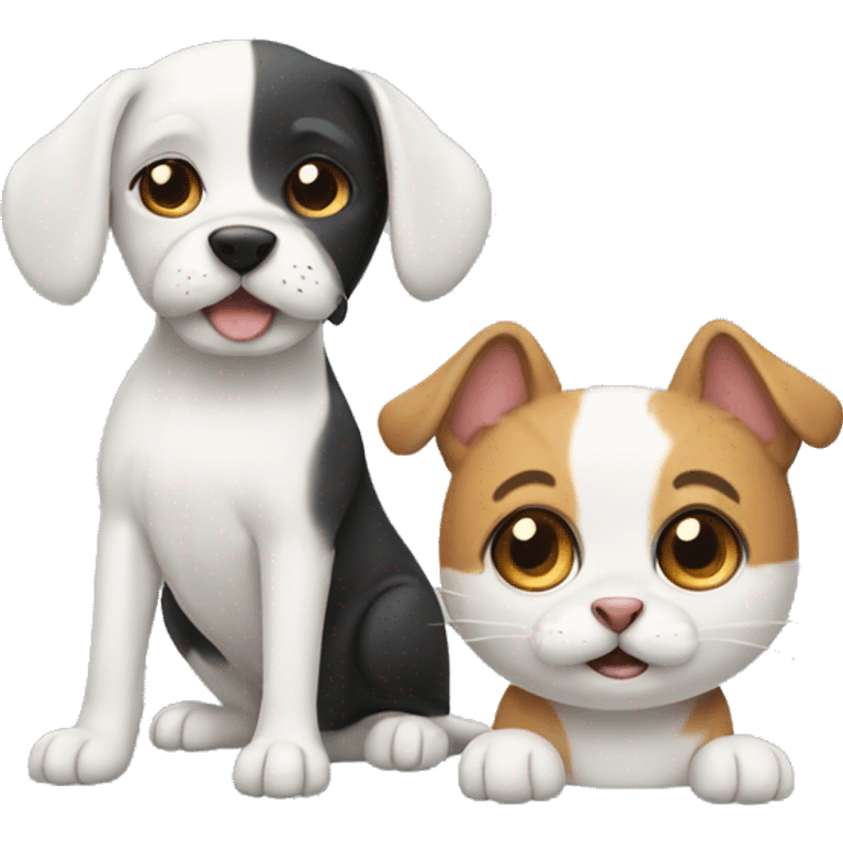 Dog and cat emoji