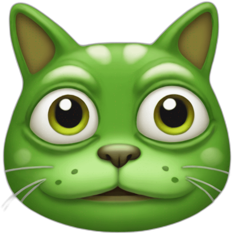 Pepe the frog as cat emoji