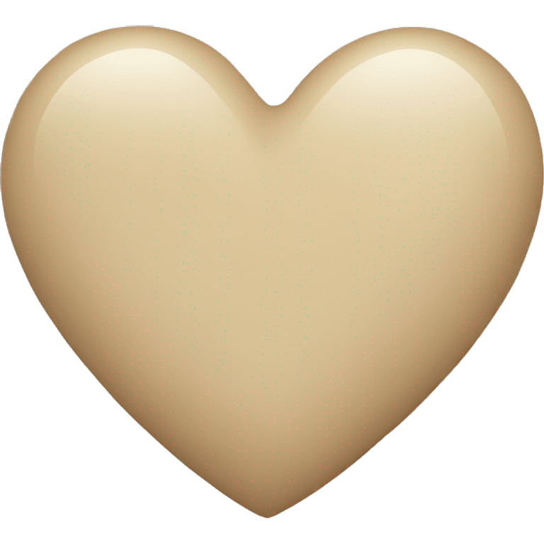 Beige heart emoji