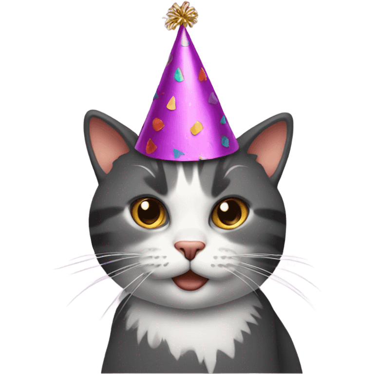 cat with party hat emoji