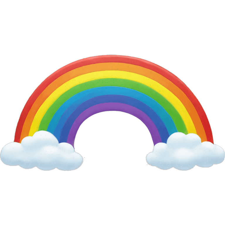 Rainbow with clouds  emoji