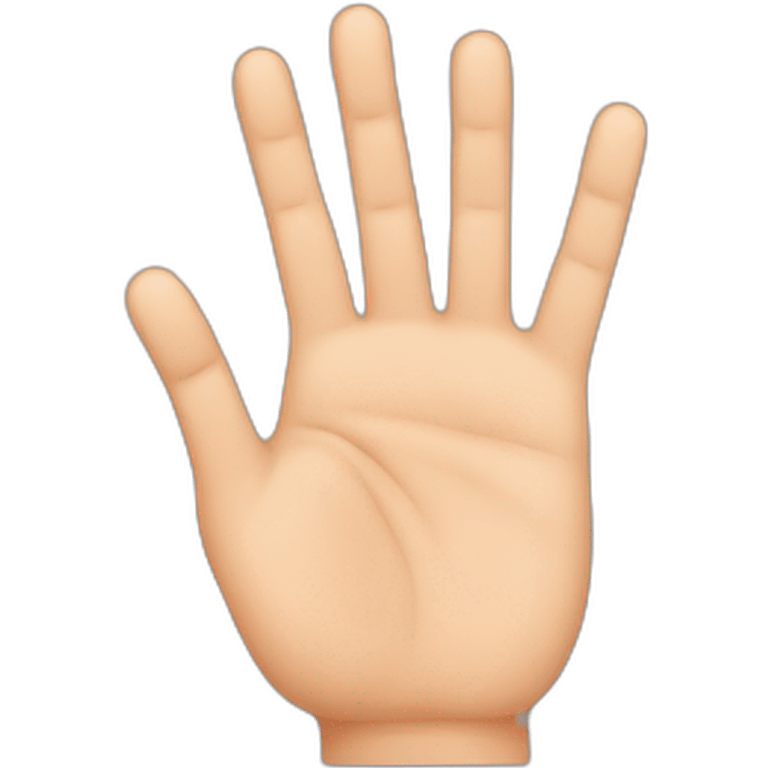 6 fingers hand emoji