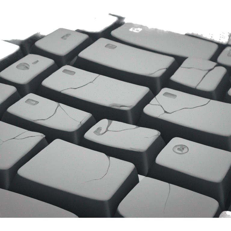 cracked keyboard emoji