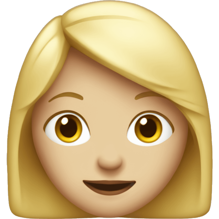 blonde Bead girl emoji