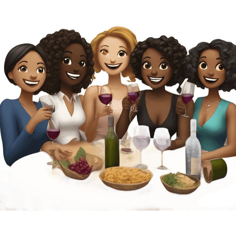 Girls night wine emoji