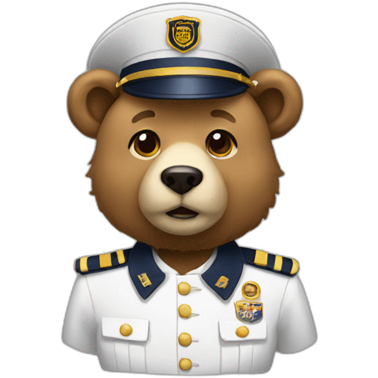 bear with uniform emoji