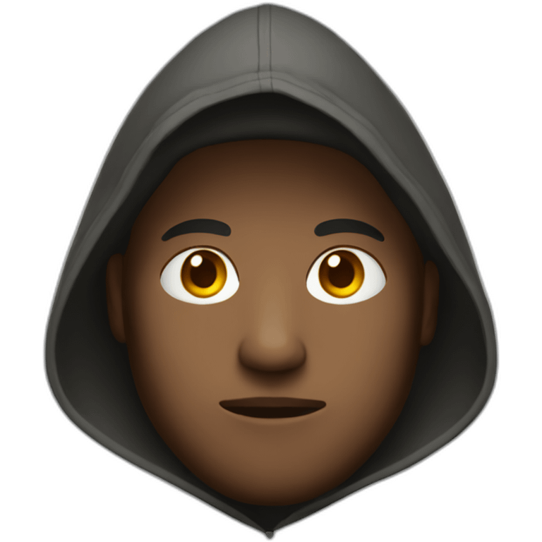 man with a hood emoji