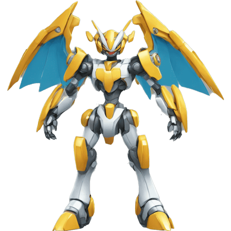 Futuristic Mechanical Pokémon-Medabot-Dragon full body emoji