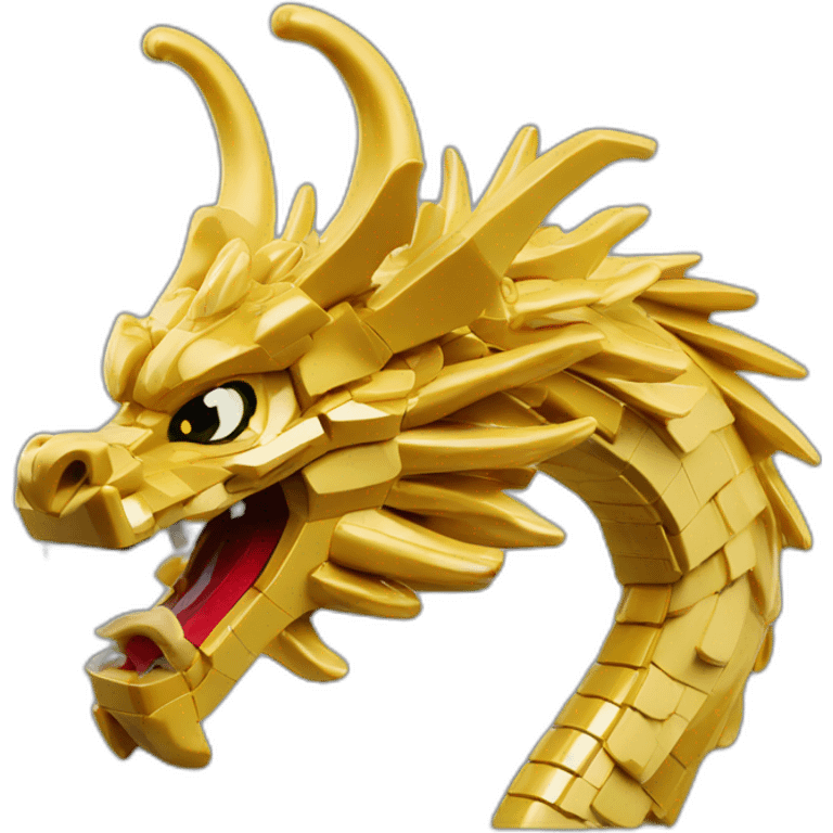 Lego golden dragon emoji