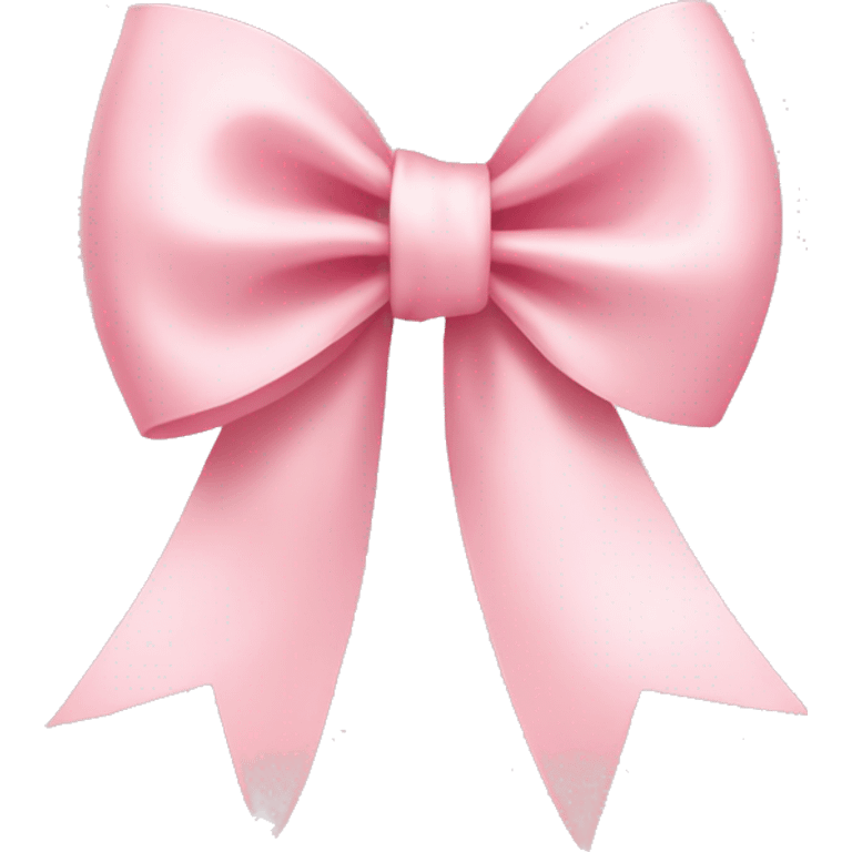 light pink ribbon bow emoji