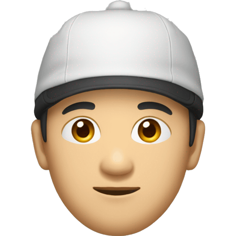 homme asiatique avec un bonnet noir  emoji