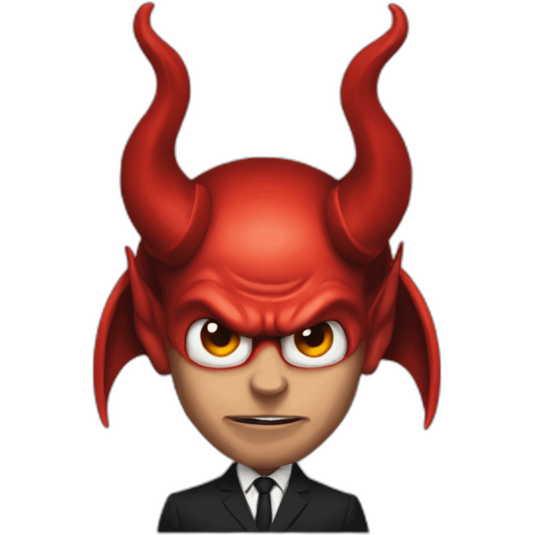 macron as a devil emoji