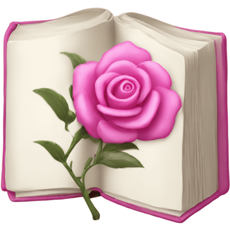 Libro rosa  emoji