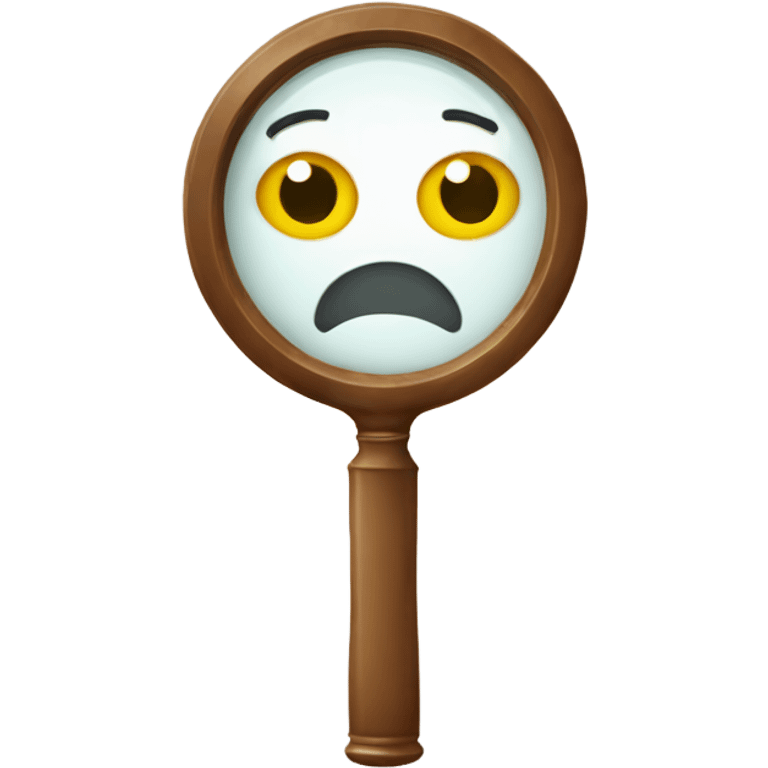  research magnifying glass emoji