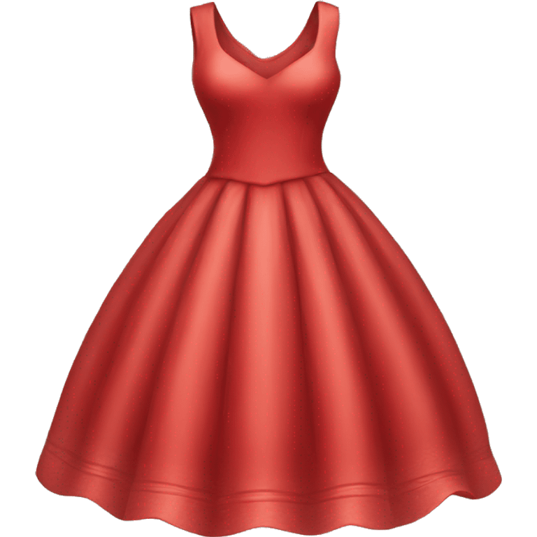 a red dress piece of clothe item only emoji