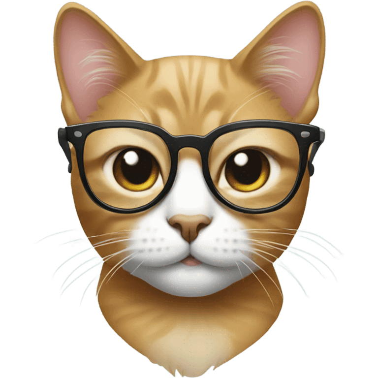 Cat with glasses emoji