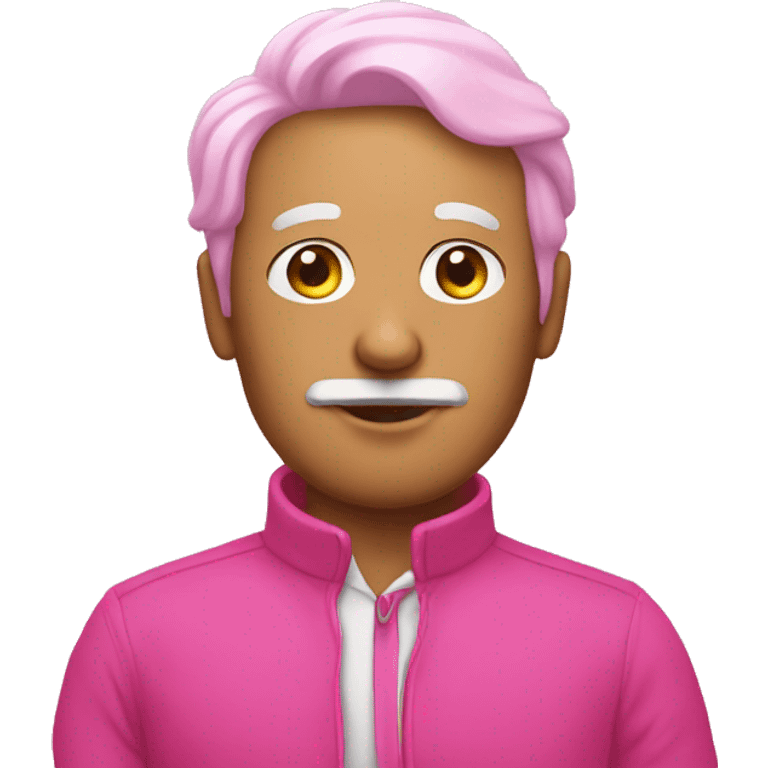 The pink man emoji