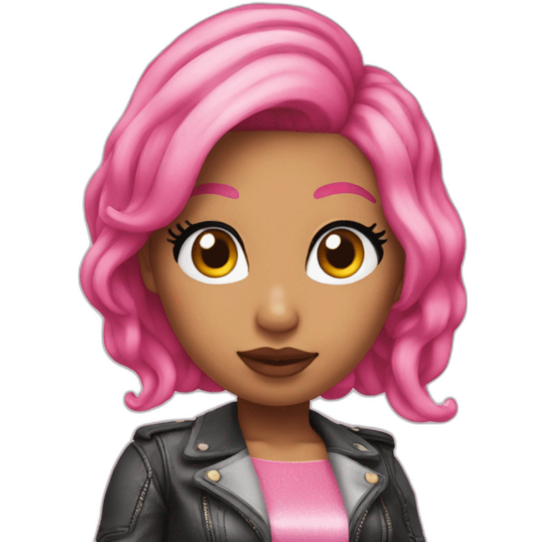 Nicki Minaj pink hair emoji