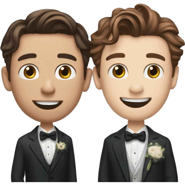 Tom holland ( man ) and kit conner ( man too) getting married ( gay mariage )  emoji