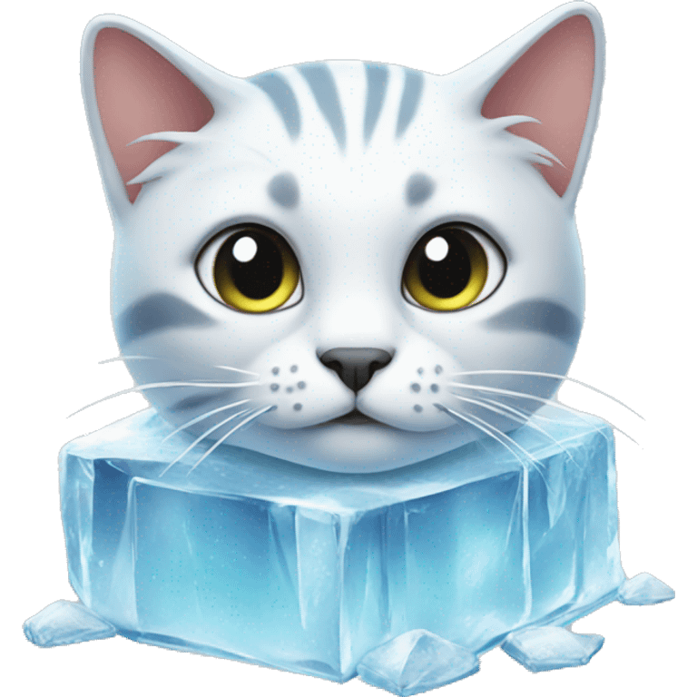 cat in ice  emoji