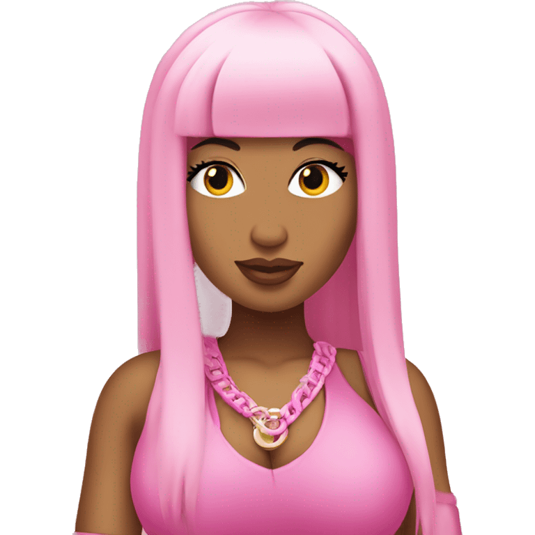 nicki minaj in pink emoji