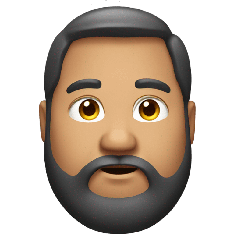 Fat guy with beard emoji