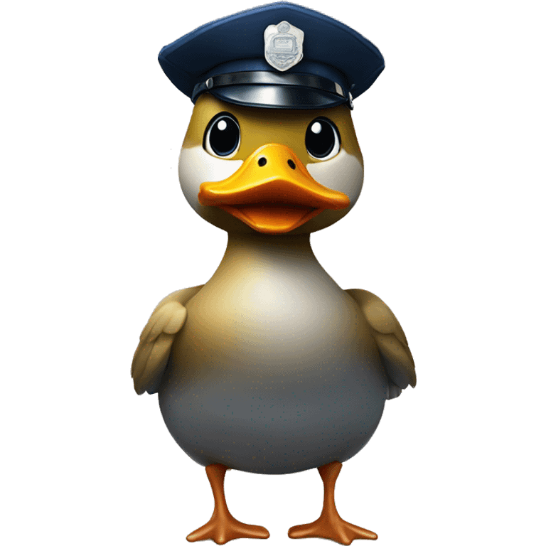 duck with police hat emoji