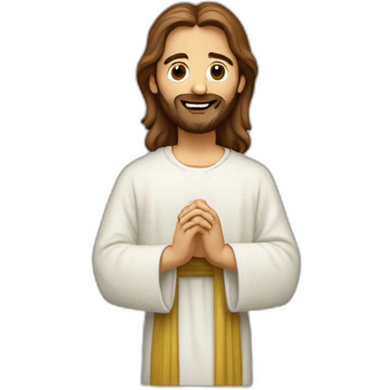 Jésus qui prie avec ses disciples emoji