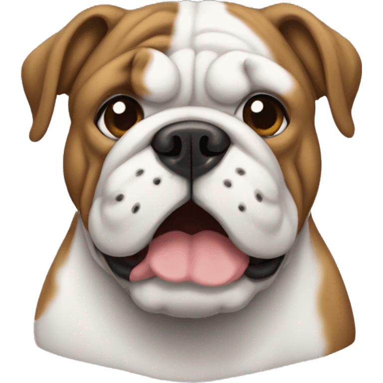 Bulldog inglés line emoji