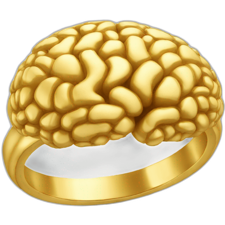 golden brain ring emoji