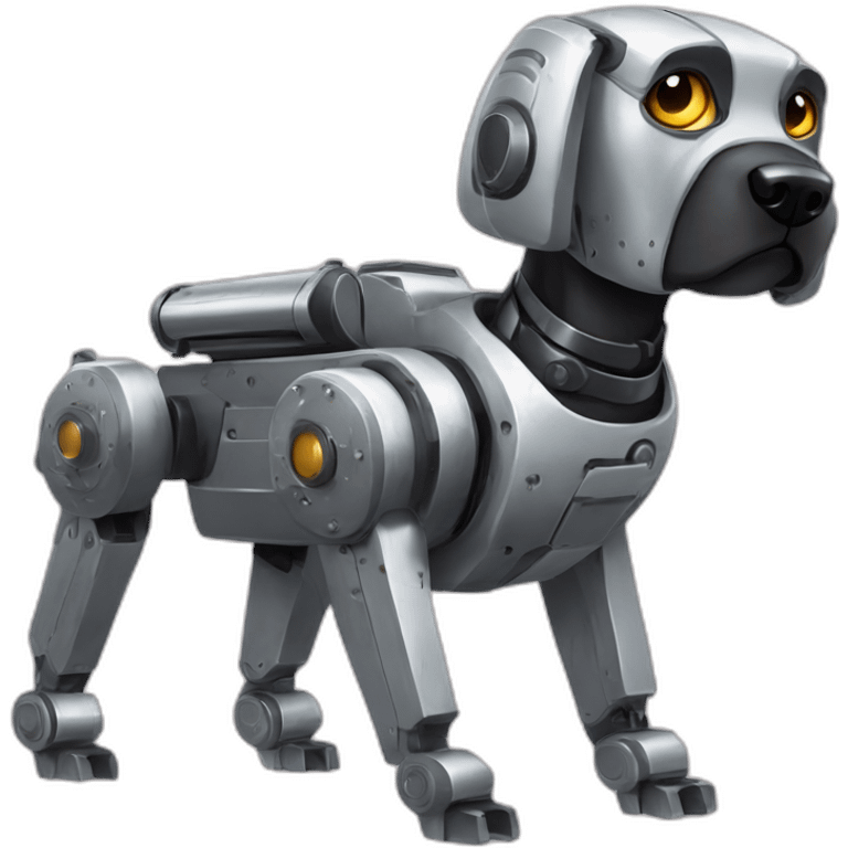 robot dog big gun emoji