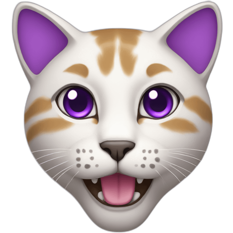 cat purple emoji