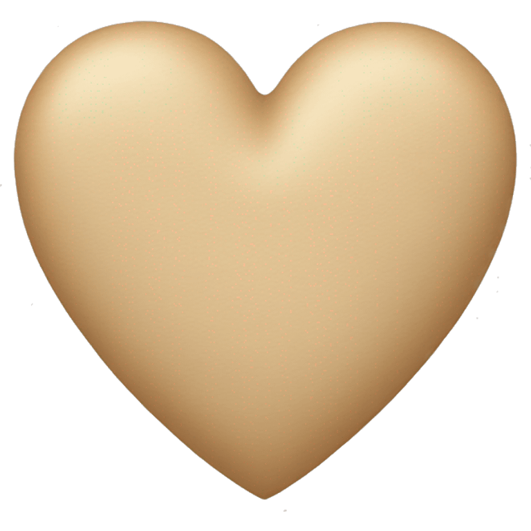 Beige heart emoji