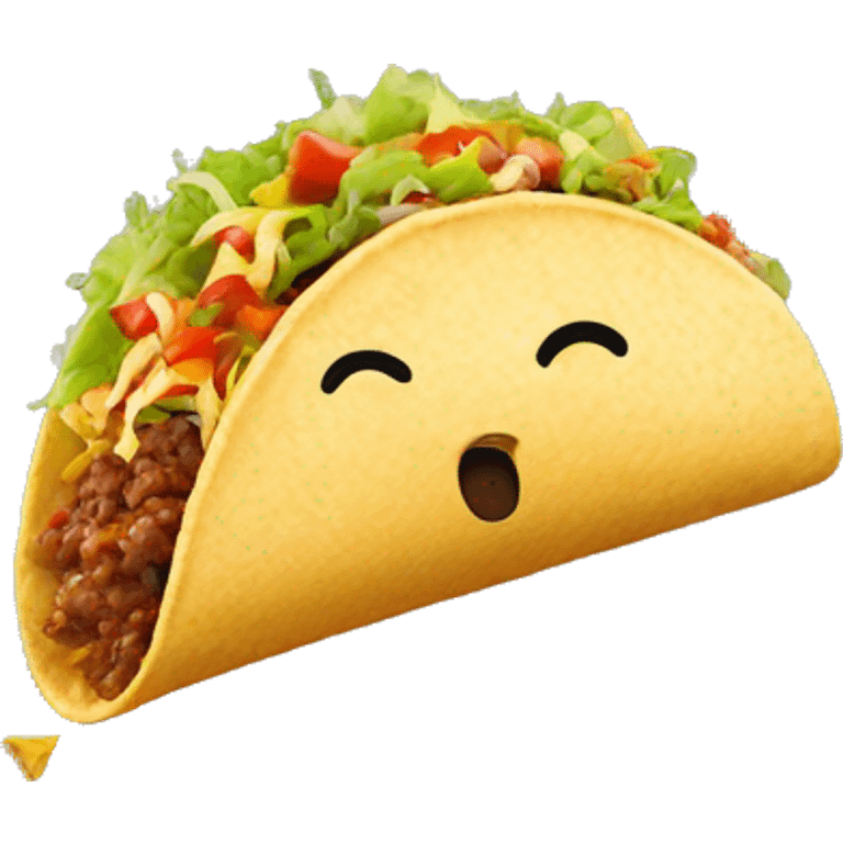 taco being thrown at a wall emoji