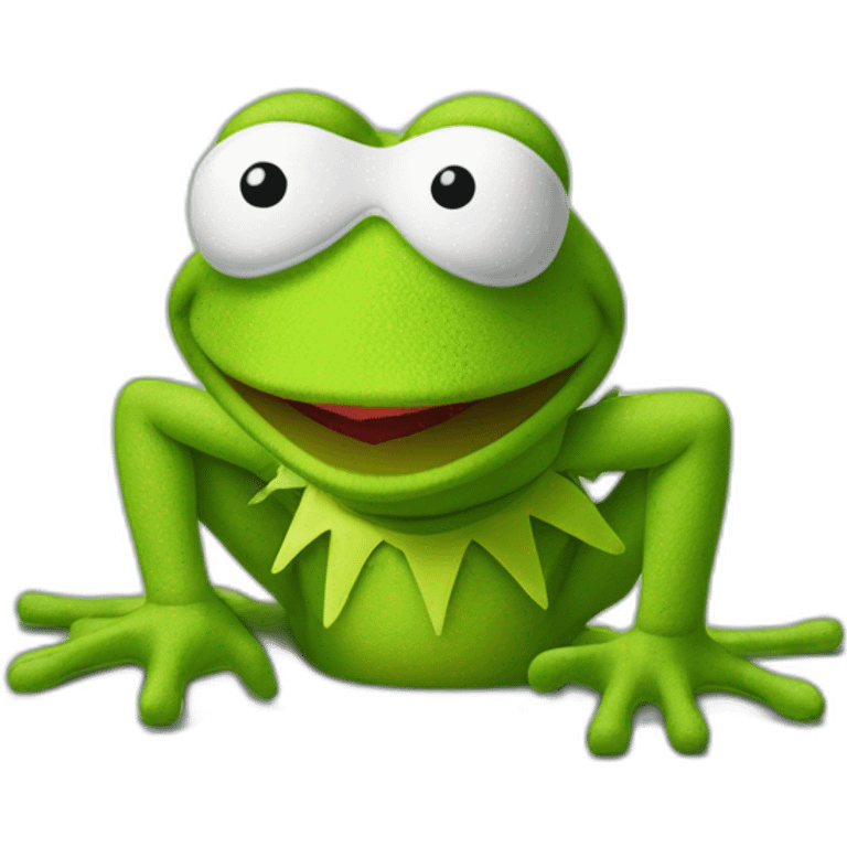 Kermit la grenouille en survêtement adidas emoji