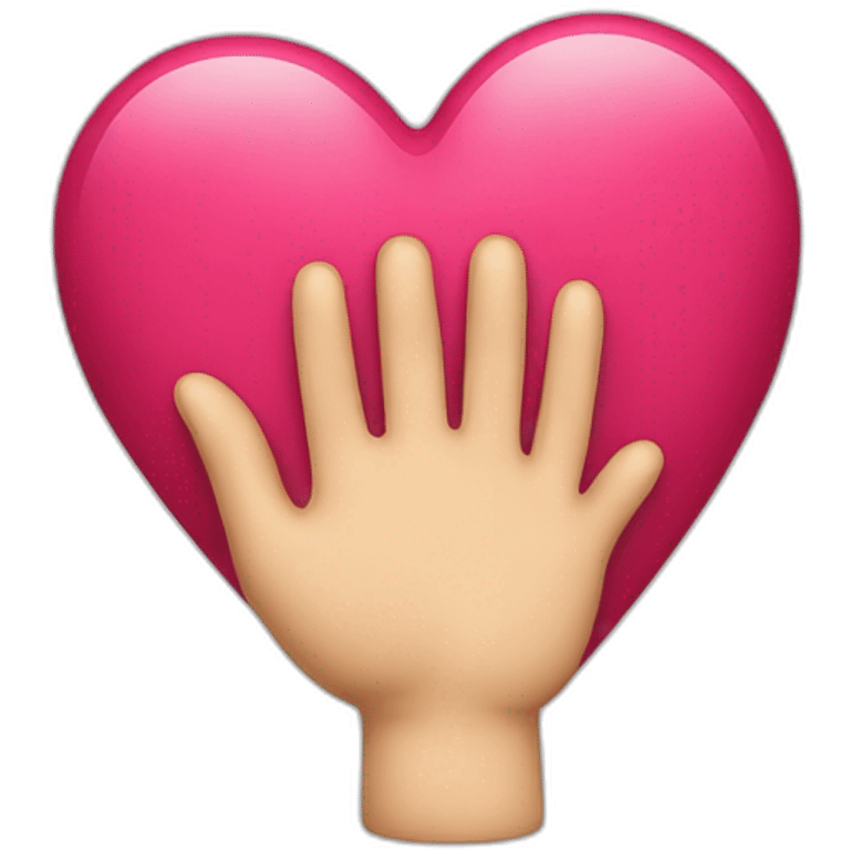 Coeur avec les main emoji