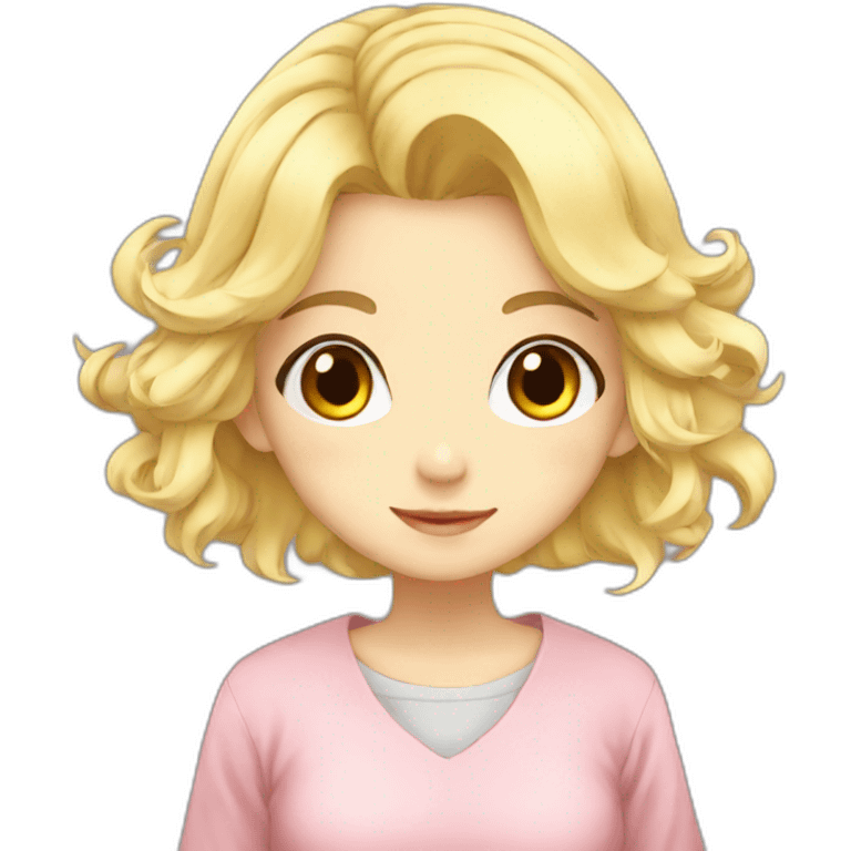 cute-blonde-anime-girl emoji