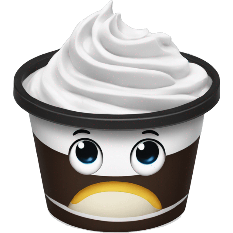 Oreo frozen yogurt cup emoji