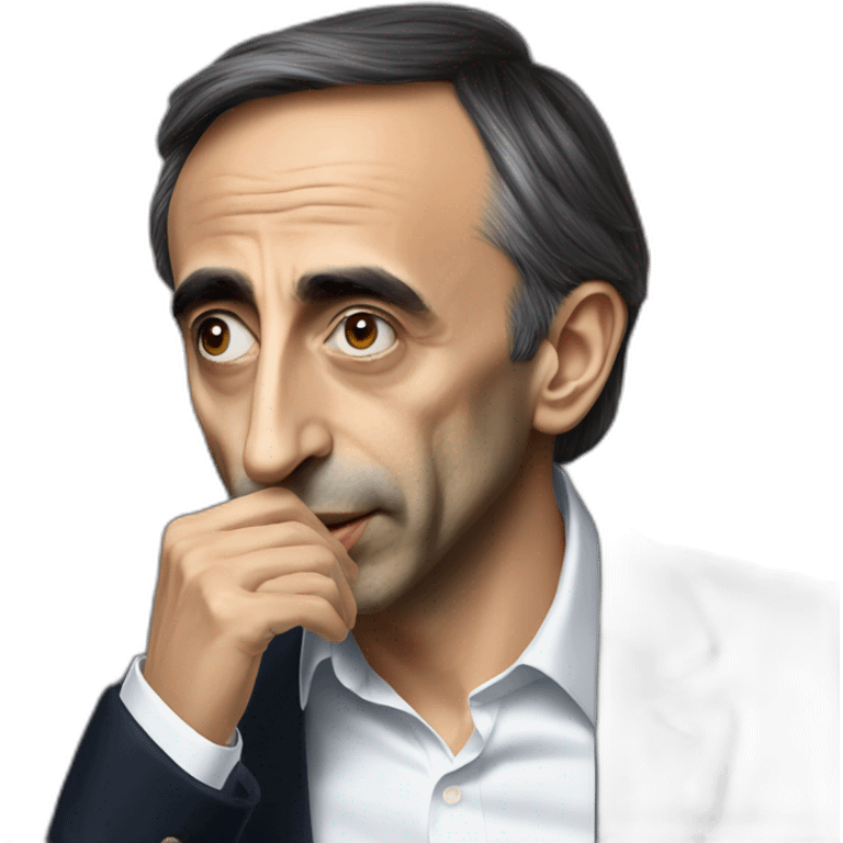 Éric zemmour bois une bière emoji