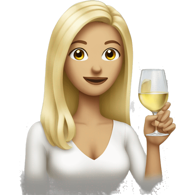 blondes drink white wine emoji