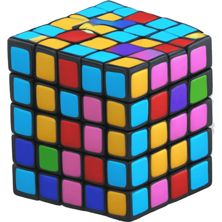 Un. Rubik’s cube cube cube, qui fait de l’aqua poney. emoji