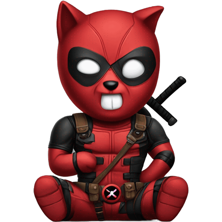 Deadpool kitty emoji