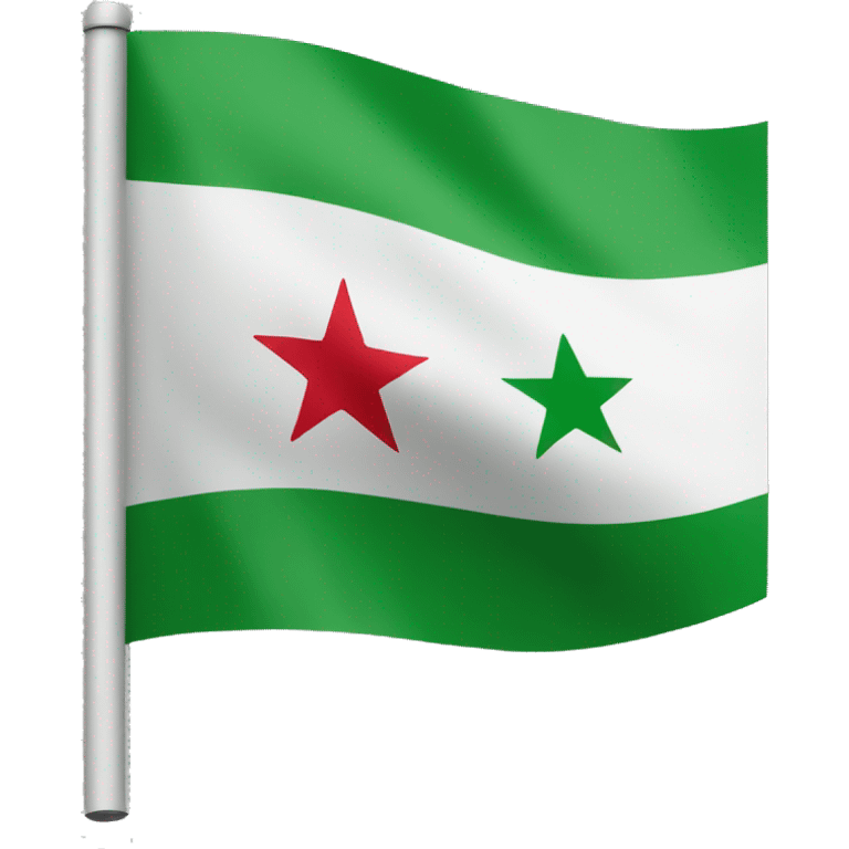 Green Syrian flag emoji