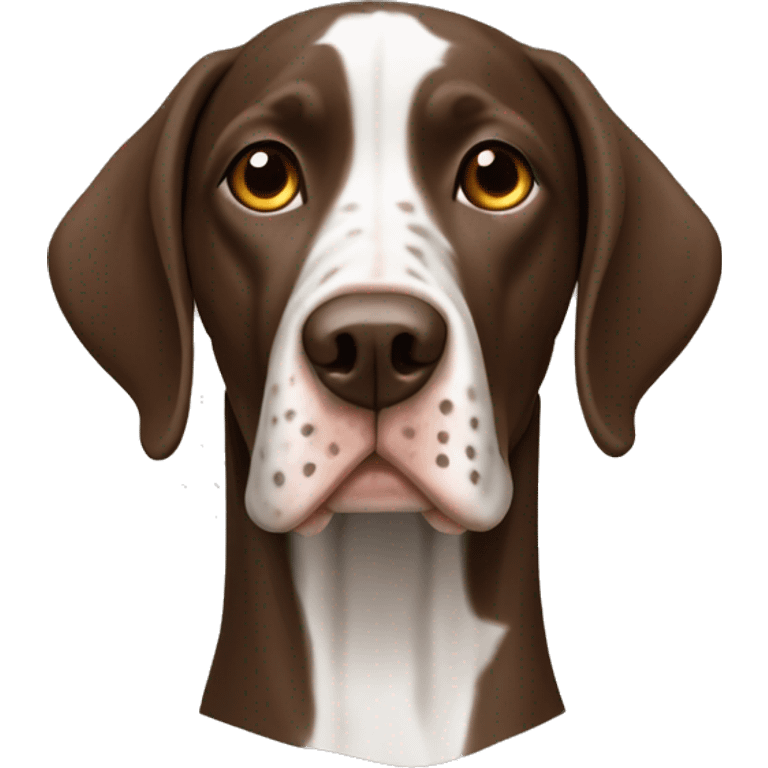 brown Braque Francais dog French Pointer  emoji