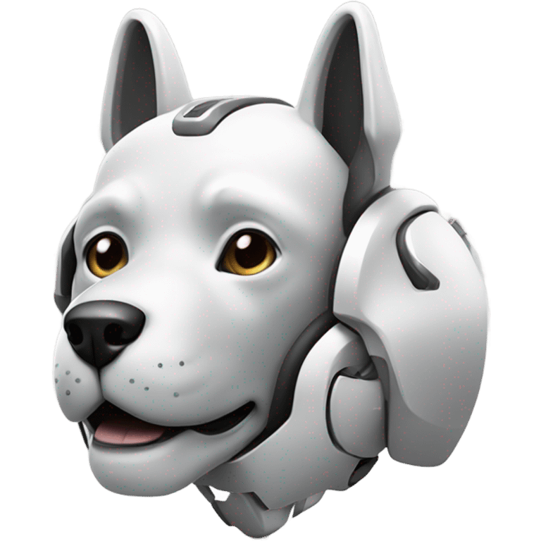 dog themed ai agent robot logo emoji