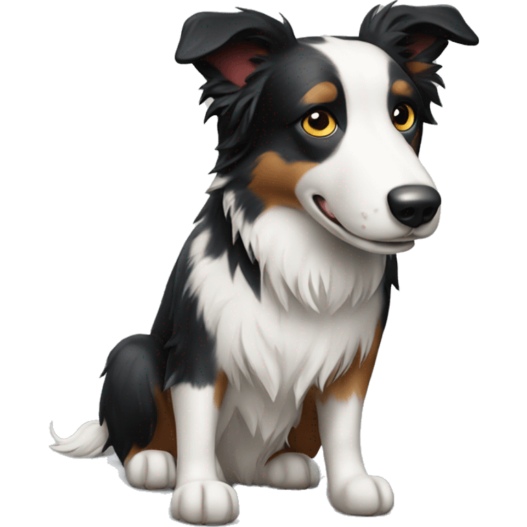 Border Collie dog emoji