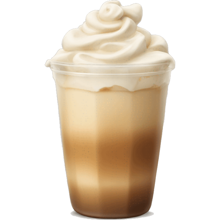 Iced latte cream emoji